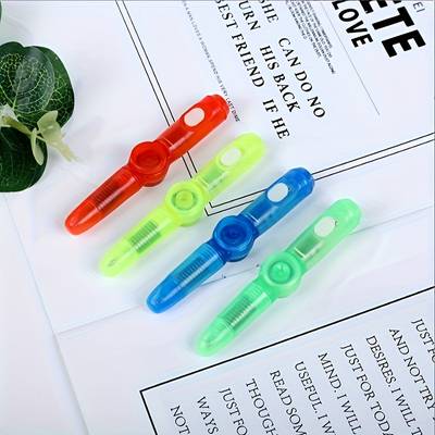 2pcs LED Spinning Pen Ball Pen Fidget Spinner